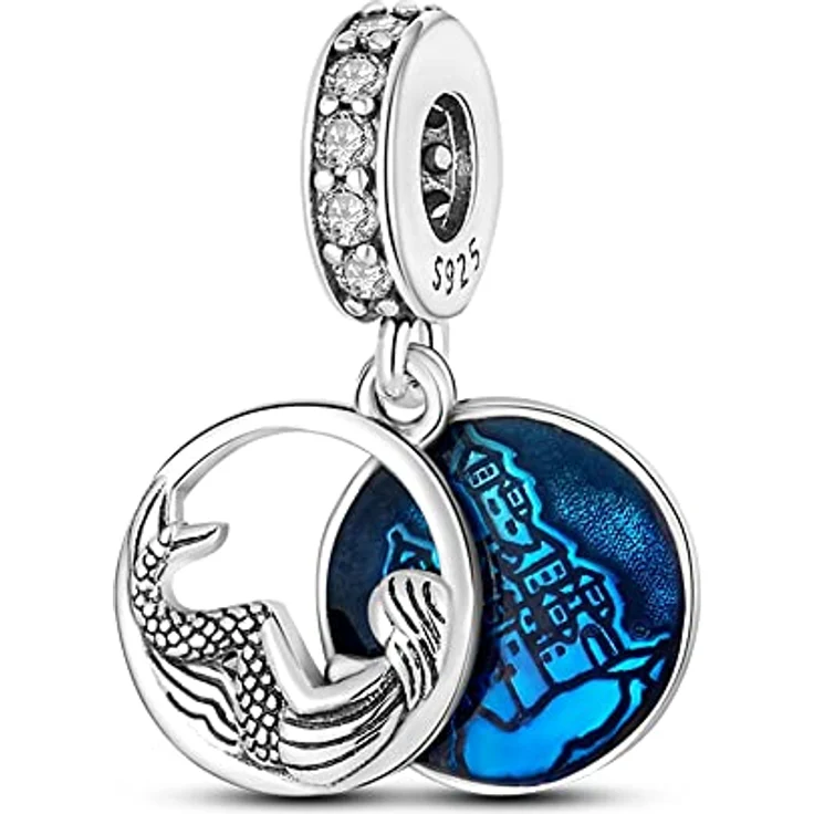 Pandach Charm Anhänger Damen 925 Sterling Silber mit Zirkonia, kompatibel mit europäischen Armbändern und Halsketten – Bild 1