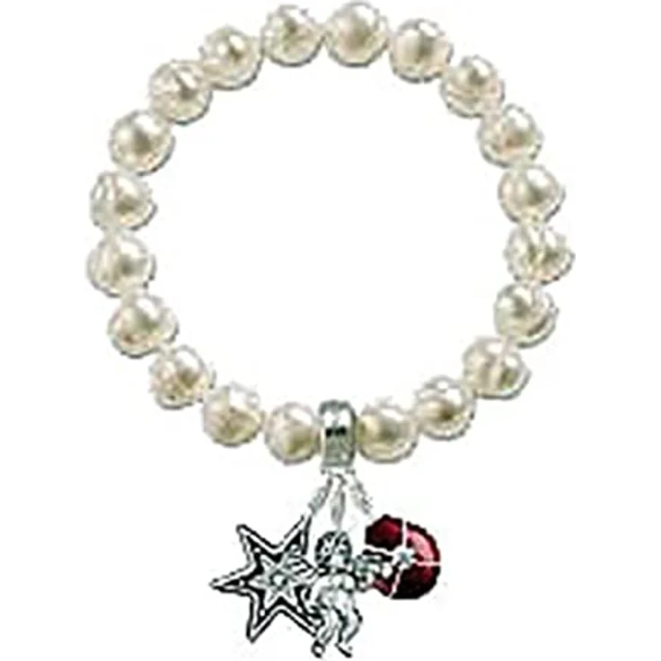 THOMAS SABO Charm-Armband aus 925 Sterling Silber mit Süßwasserzuchtperle, individuell anpassbar – Bild 2