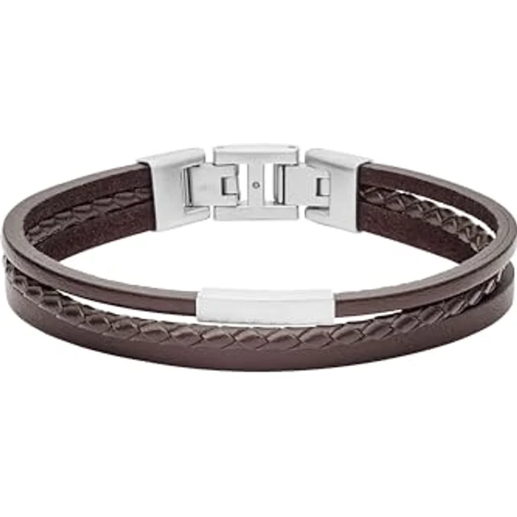 Fossil Armband JF03323040, Lederarmband mit 18 cm Länge und 1,5 cm Verlängerung – Bild 4
