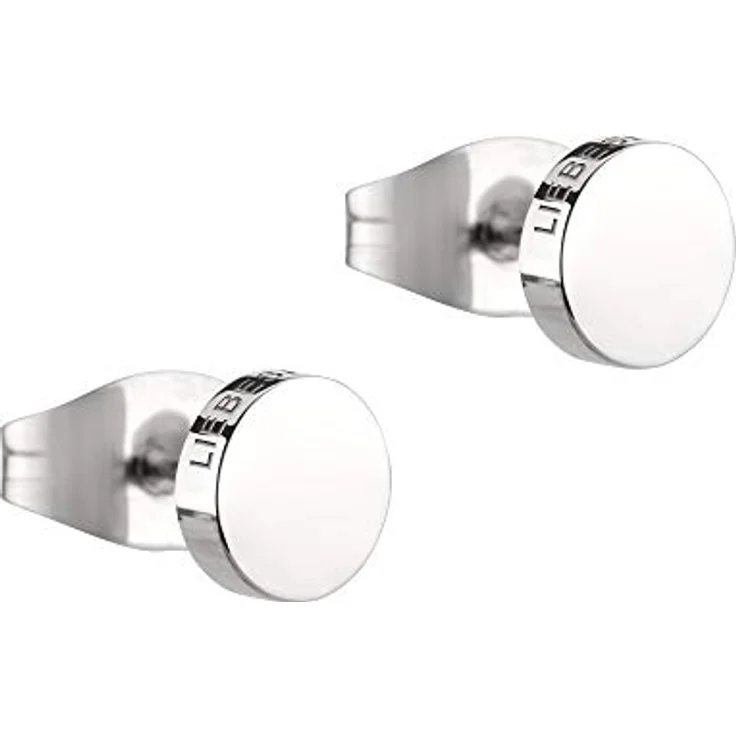 Liebeskind Ohrstecker LJ-0483-E-05, Edelstahl mit Steckverschluss, 0,5 cm, silber – Bild 1