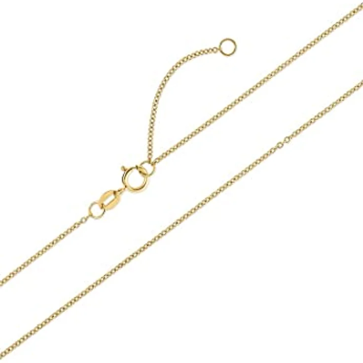 CHRIST Damen-Halskette 375er Gelbgold mit 1 Diamant, 45 cm, Gelbgold 32021470 – Bild 2