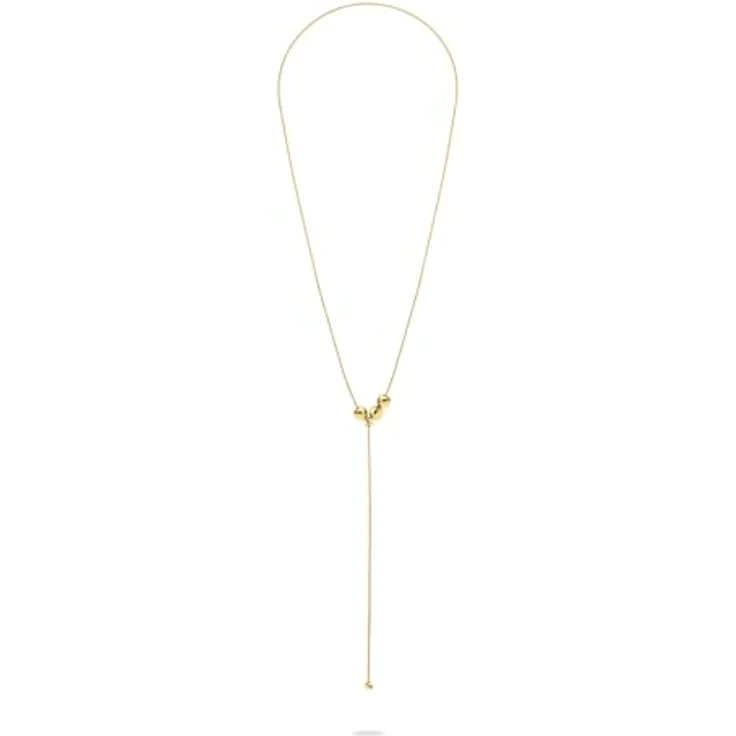 Liebeskind Berlin Halskette LJ-1715-N-42, Edelstahl in IP Gold, 42 cm Schlangenkette mit Slider-Verschluss – Bild 2