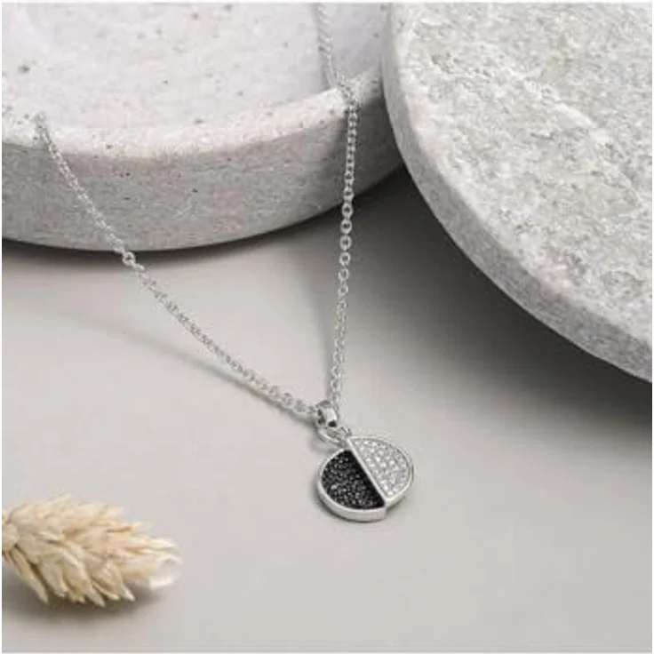 JETTE Damen-Halskette 925er Silber mit 62 Zirkonia, One Size, 88855116 – Bild 2