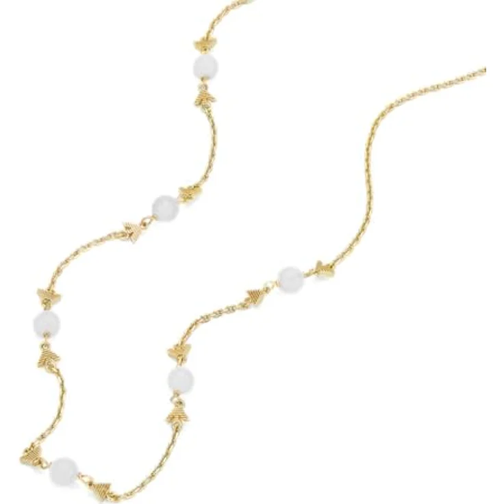 Emporio Armani Damen-Halskette, goldfarbene Messingkette mit Karabinerhakenverschluss – Bild 3