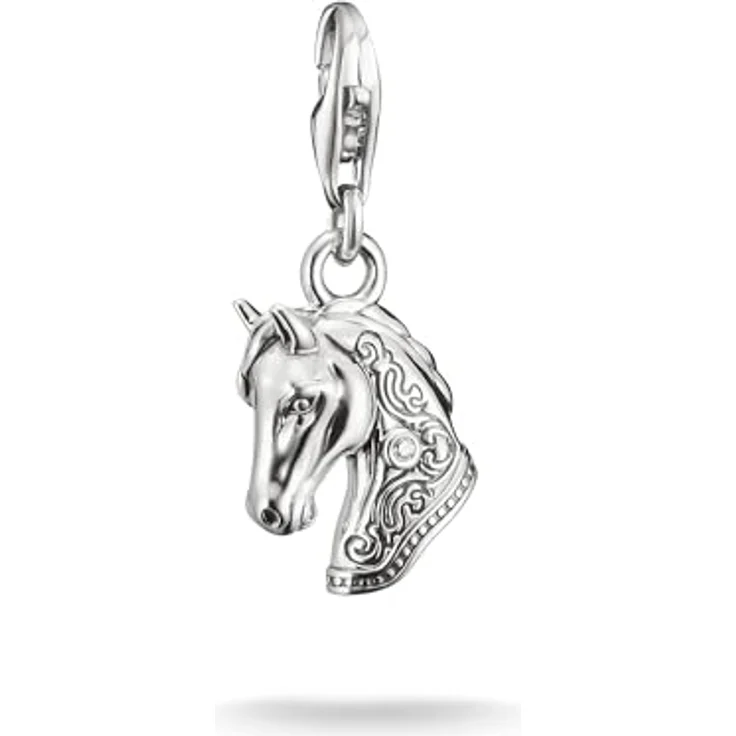 THOMAS SABO Charm Club Original Charm Anhänger aus 925 Sterling Silber, Pferdekopf, für Western- und Boho-Stil – Bild 1