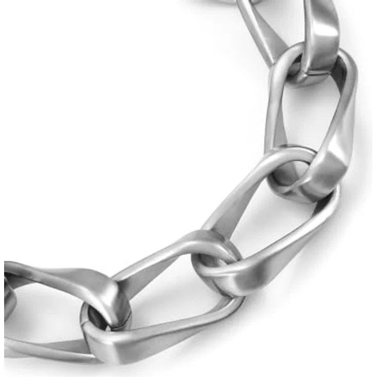 Emporio Armani Herren Armband EGS3302040, Silberfarbenes Edelstahl mit gebürstetem Finish, 185 mm lang – Bild 3