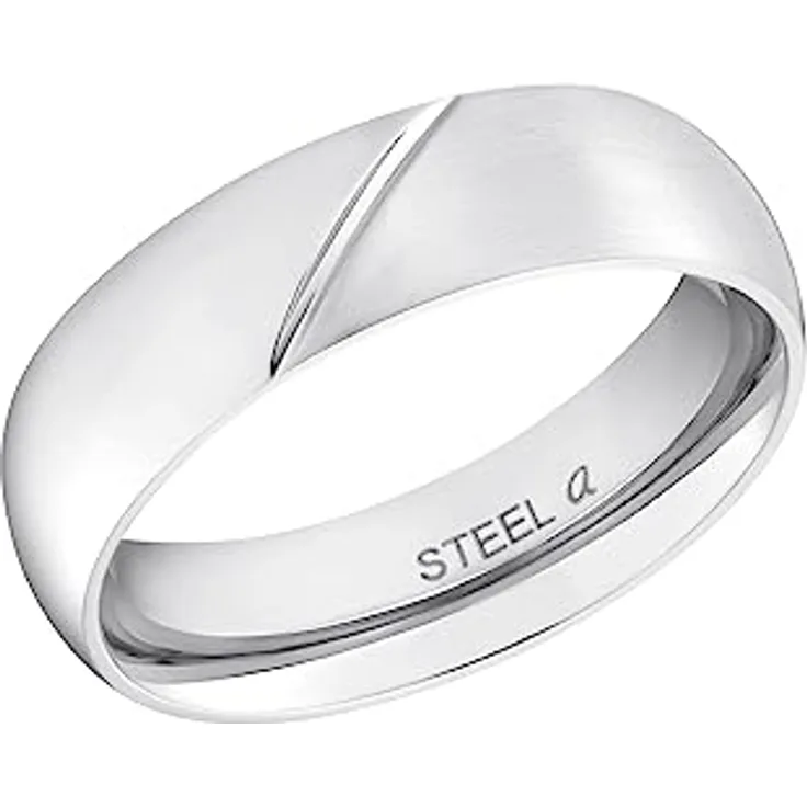Amor Bicolor Fingerring, Made in Germany, gravierbar, zeitloses Design