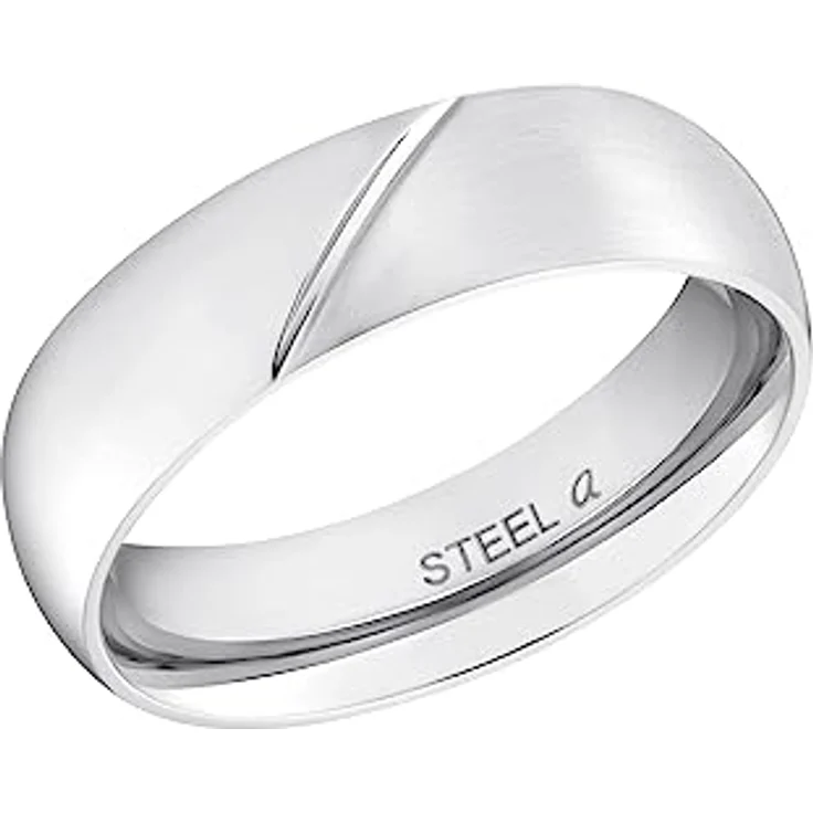 Amor Bicolor Fingerring, Made in Germany, gravierbar, zeitloses Design – Bild 1