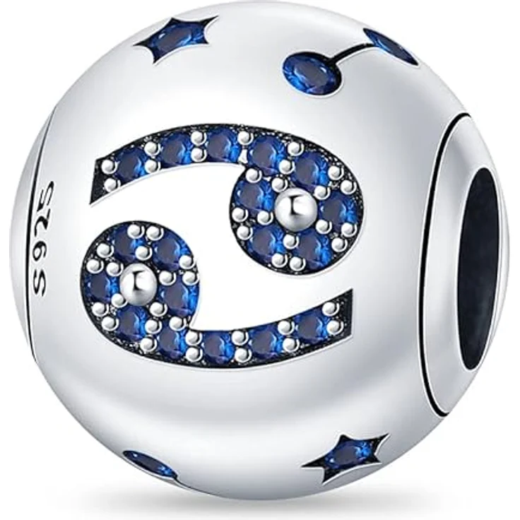 Pandach Damen Charm Anhänger Sternzeichen aus 925 Sterling Silber, 12 Sternbilder Beads kompatibel mit Pandora Armband und europäischen Halsketten – Bild 1