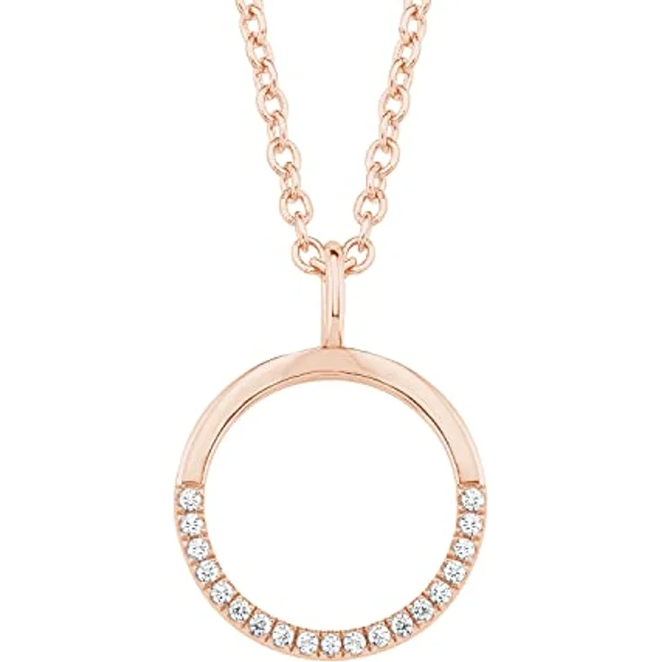 s.Oliver Damen-Halskette mit Notenschlüssel-Anhänger, 925 Sterling Silber mit Zirkonia, 42+3 cm, inklusive Schmuck Geschenk Box – Bild 1