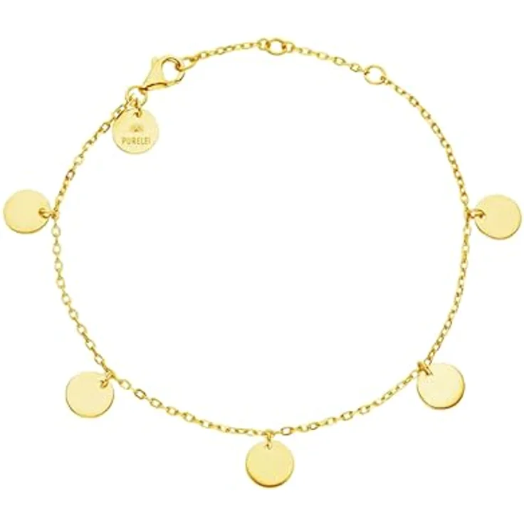 Purelei Kalea Armband (Gold) – Edelstahl 18K vergoldet, wasserfest, verstellbare Länge 16/17,5/19 cm, hawaiianisch inspiriert – Bild 1