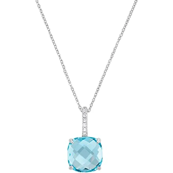Amor 925 Sterling Silber Kette mit Anhänger für Damen, 45 cm, mit Zirkonia, in Geschenkbox, 9217779 – Bild 1