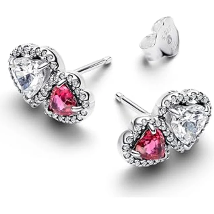 Pandora Ohrstecker Classic Stone 293633C01, elegante Ohrstecker mit geschliffenem Stein – Bild 2