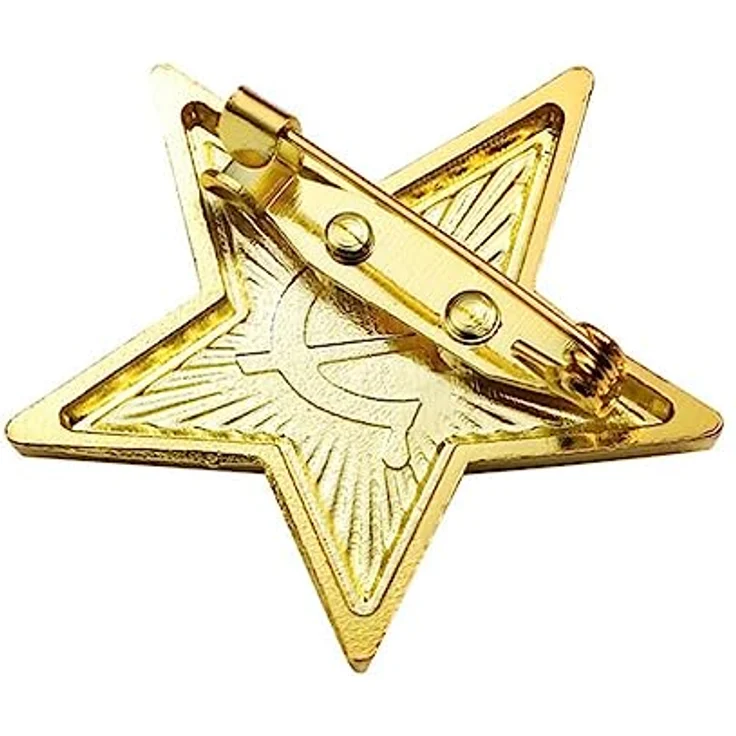 AOTEMAN Roter Stern Hammer und Sichel Brosche, kommunistische Anstecknadel aus hochwertiger Legierung mit stabiler Nadel, modisches Accessoire für Unisex – Bild 3