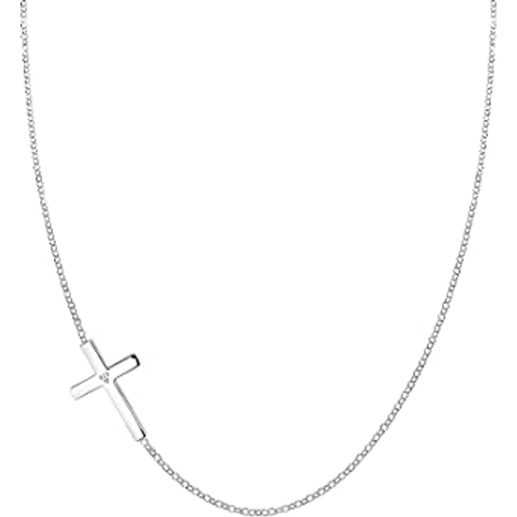 Elli Halskette Damen Kreuz Anhänger Religion Basic, 925 Sterling Silber, handgefertigt, anlaufgeschützt, zeitloses Design – Bild 4
