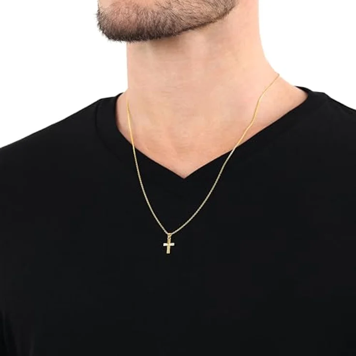 Amor Kreuzanhänger, hochwertiges Design für Layering-Look, Made in Germany – Bild 4