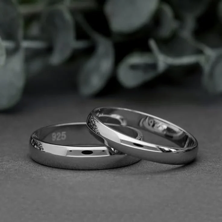 Treuheld® 925 Silber Ring, Größe 62 (22), Breite 5mm, glänzend, Ehering für Damen & Herren, Hochzeit, Verlobung, Geburtstag – Bild 3