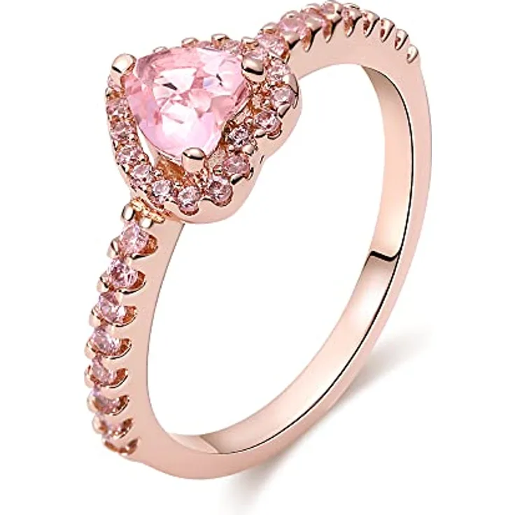 KUNSIR 925 Sterling Silber Damenring, Retro-Vintage Liebesknoten mit Zirkonia, Größe R1, Schmuck Geschenk für Frauen