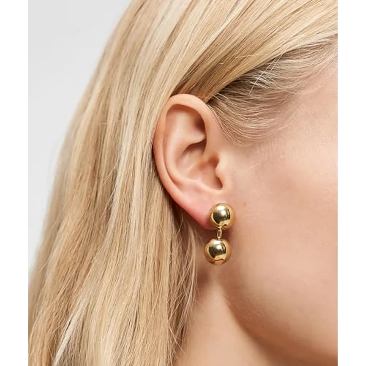Liebeskind Berlin Damen Ohrringe LJ-1727-E-23, Edelstahl in IP Gold, 2,3 cm mit Steckverschluss – Bild 3