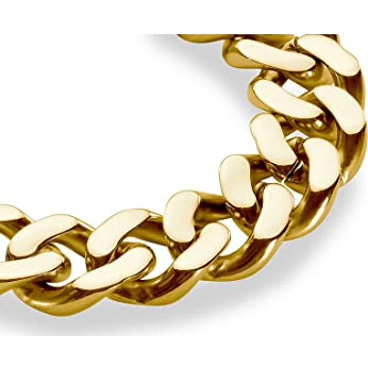 FAVS Herren-Armband Edelstahl, 20 cm Länge, 1,6 cm Breite, 5 mm Stärke, in Geschenkbox – Bild 2