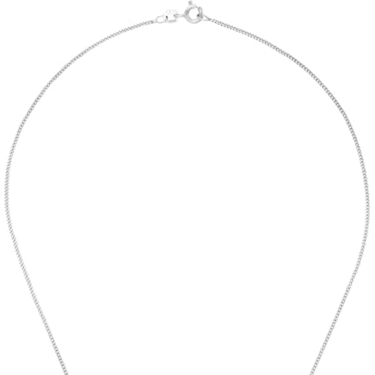 Amor Kette mit Kreuz-Anhänger aus 925 Sterling Silber, Unisex Halsschmuck, 45 cm, Geschenkbox – Bild 3