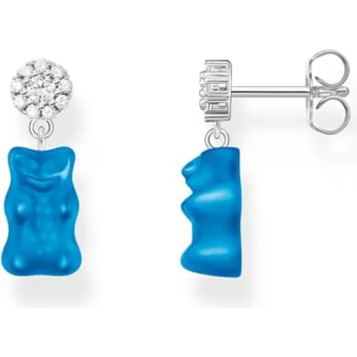 THOMAS SABO THOMAS SABO x HARIBO Paar Ohrstecker mit Goldbär, Kristallglas, Zirkonia (synth) – Bild 1