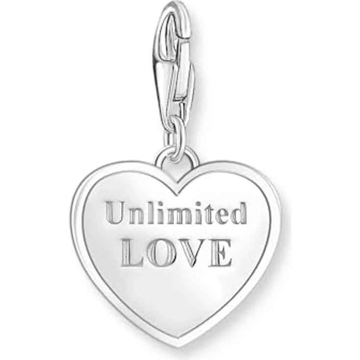 THOMAS SABO Charm-Anhänger Herz mit Best Mom, recyceltes 925 Sterlingsilber, Charm Club, Karabinerhaken – Bild 2