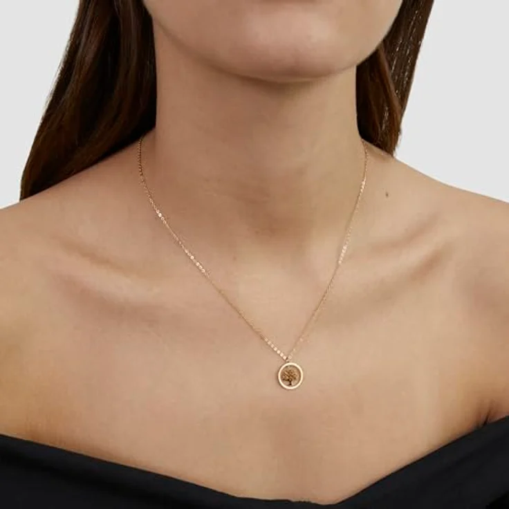 s.Oliver Necklace - Elegante Ankerkette aus poliertem Edelstahl - IP Gold, 47 cm, wasserfest & hautfreundlich – Bild 2