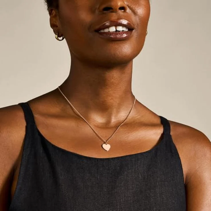 Fossil Vintage Iconic Halskette für Frauen, Roségold Edelstahl, Gesamtlänge 18''+2'' Verlängerung, Hummerverschluss, JF03021791 – Bild 2