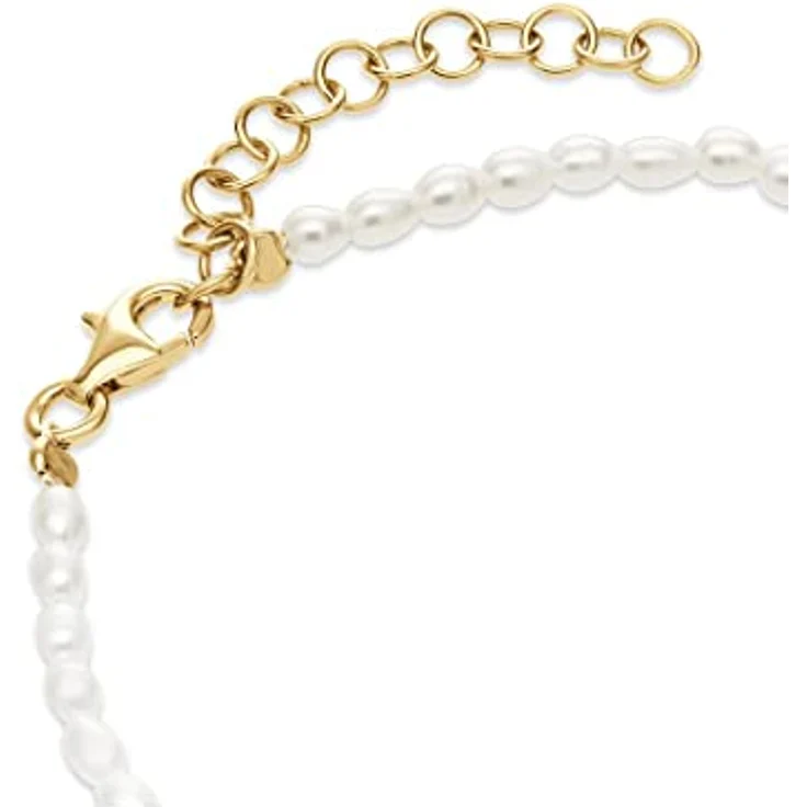 CHRIST Damen-Armband 925er Silber mit Süßwasserperle, 15 cm + 4 cm Verlängerung, elegant verpackt – Bild 2