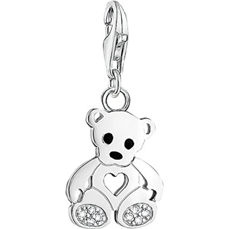 Thomas Sabo Charm-Anhänger Teddybär Charm Club, 925 Sterling Silber mit Karabinerhaken – Bild 2