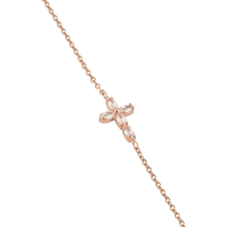 Tamaris Bracelet, Elegantes Armband aus poliertem Edelstahl in IP Roségold, verstellbare Ankerkette bis 21 cm, wasserfest & hautfreundlich – Bild 2