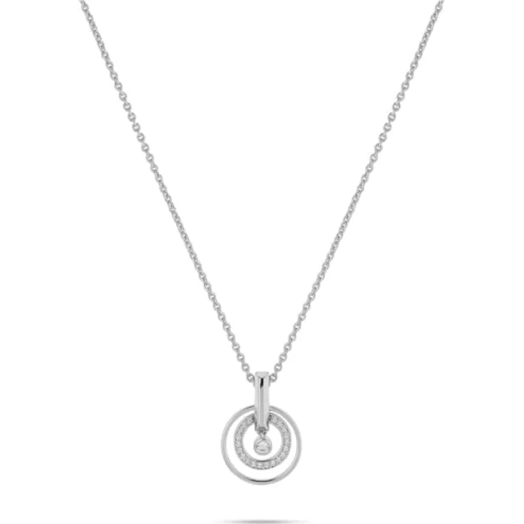 JETTE Damen-Halskette 925er Silber, Recycling-Zirkonia, One Size, Silber 32028444 – Bild 1