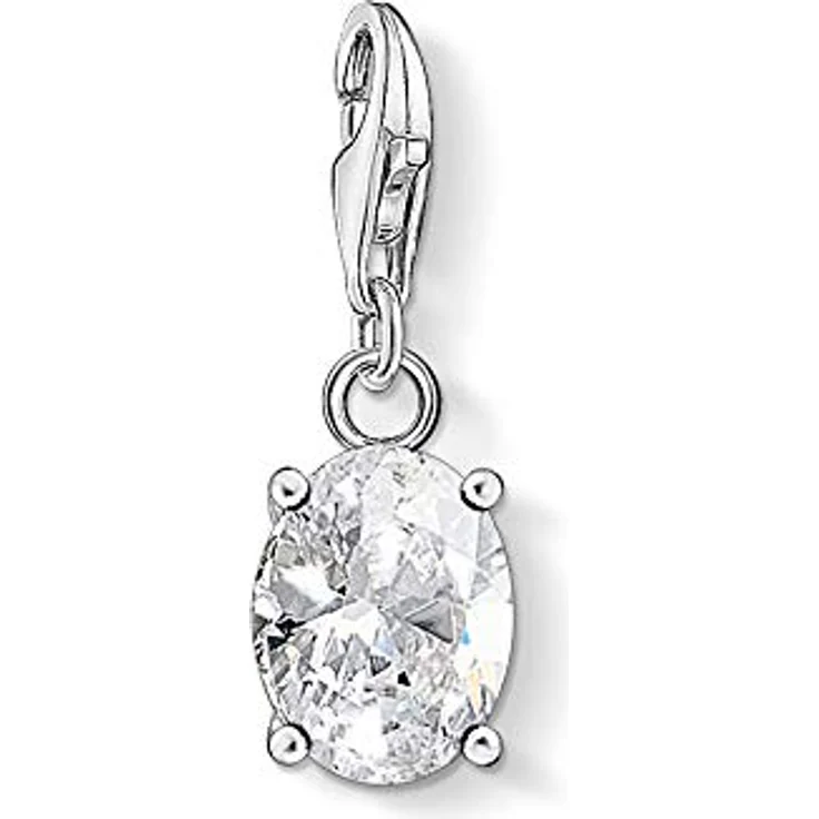 Thomas Sabo Clasp Charm 925 Sterling Silber 1847-051-14, eleganter Charm-Anhänger mit Karabinerhaken für Bettelarmbänder und Ketten – Bild 1