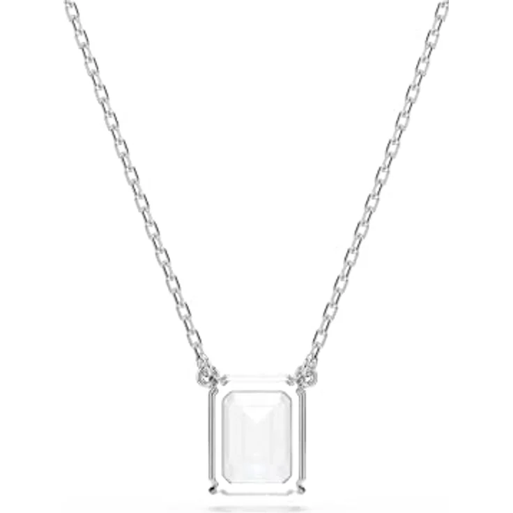 Swarovski Stilla-Anhänger 5693405, rhodiniert mit Zirkonia, 40-47 cm längenverstellbare Kette – Bild 4