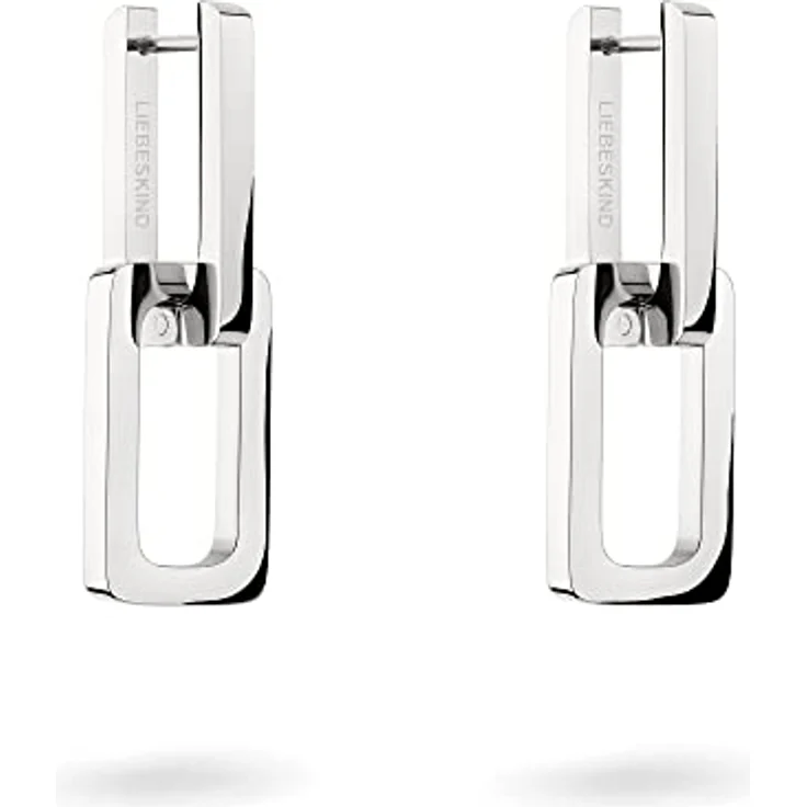 LIEBESKIND BERLIN Damen Ohrringe – Edelstahl Ohrhänger mit Link-Chain Details, 1,5-3 cm, modern und alltagstauglich – Bild 1