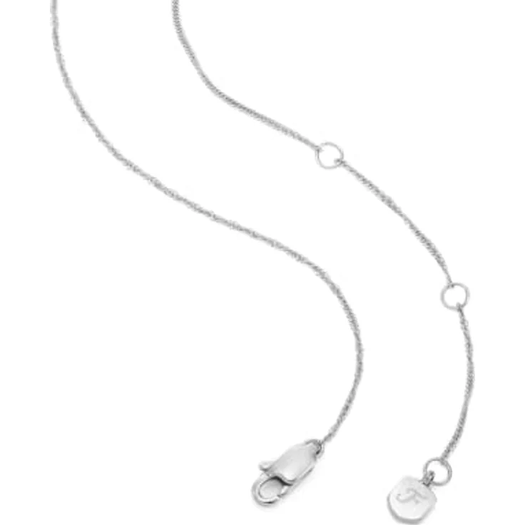 Fossil Damen-Edelstahl und Sterlingsilber-Halskette mit Karabinerverschluss, Perlmuttsilber – Bild 5