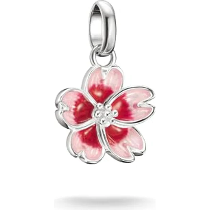 THOMAS SABO Charm-Anhänger Kirschblüte Connect, 925er Sterlingsilber mit Kaltemail – Bild 1
