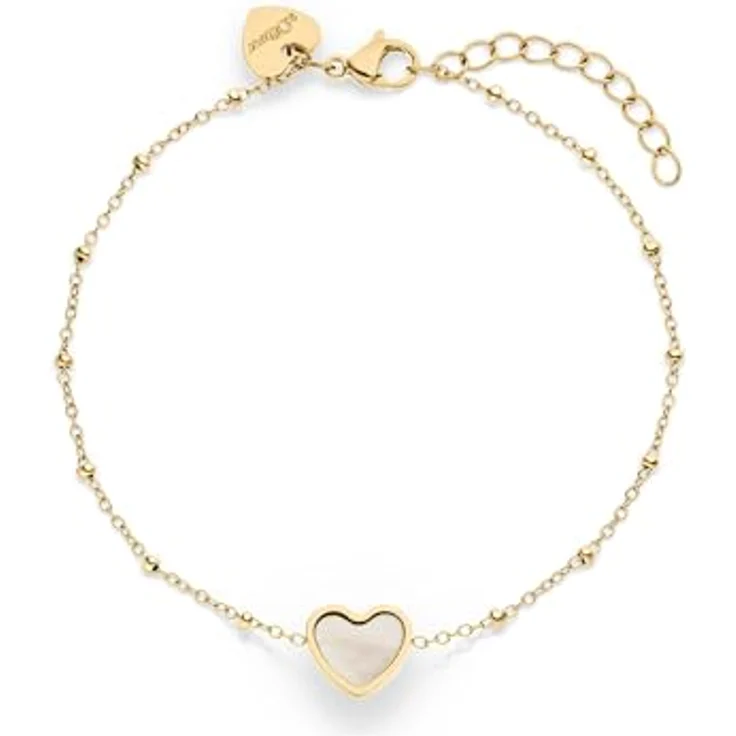 s.Oliver Bracelet, Elegantes Armband aus poliertem Edelstahl, gold, verstellbar bis 21 cm, wasserfest & hautfreundlich – Bild 1