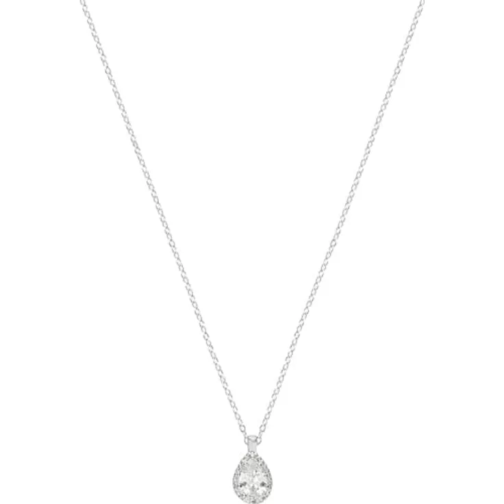 FAVS Damen-Kette 925er Silber mit 1 Zirkonia, zeitloses Schmuckstück, One Size