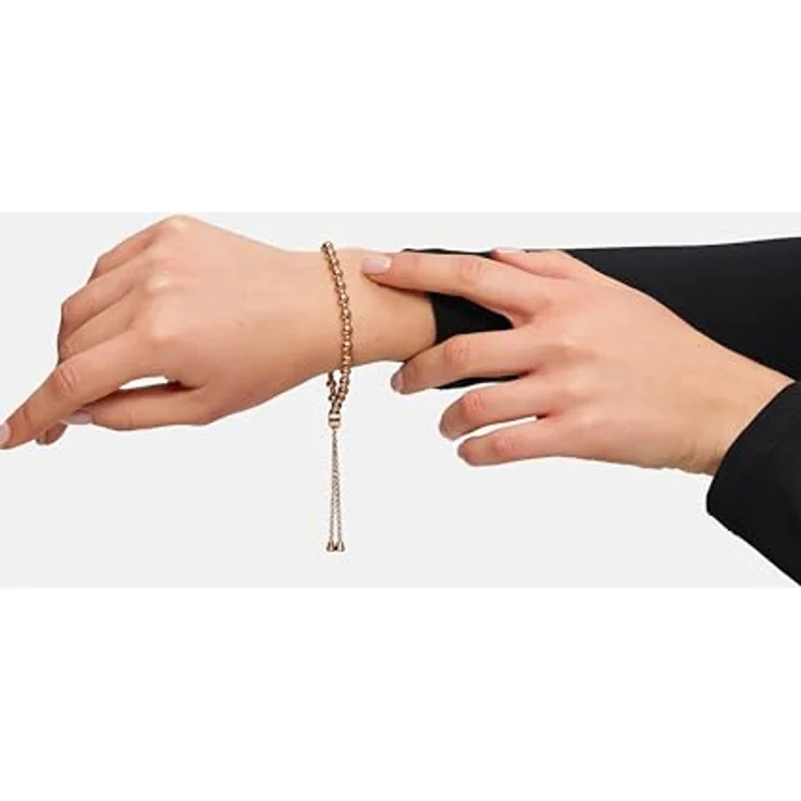 Tamaris Armband TJ-0594-B-27, Edelstahl IP Roségold, 27 cm mit Zugbandverschluss – Bild 2