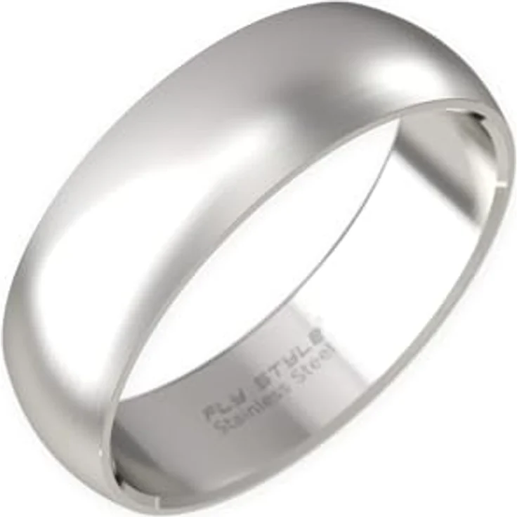 Fly Style Breiter Edelstahl Bandring, Herren Damen Daumenring in 20.0 mm, 8 mm Matt - Hochwertiger Verlobungs- und Ehering aus 316 L Edelstahl, hautfreundlich und langlebig – Bild 1