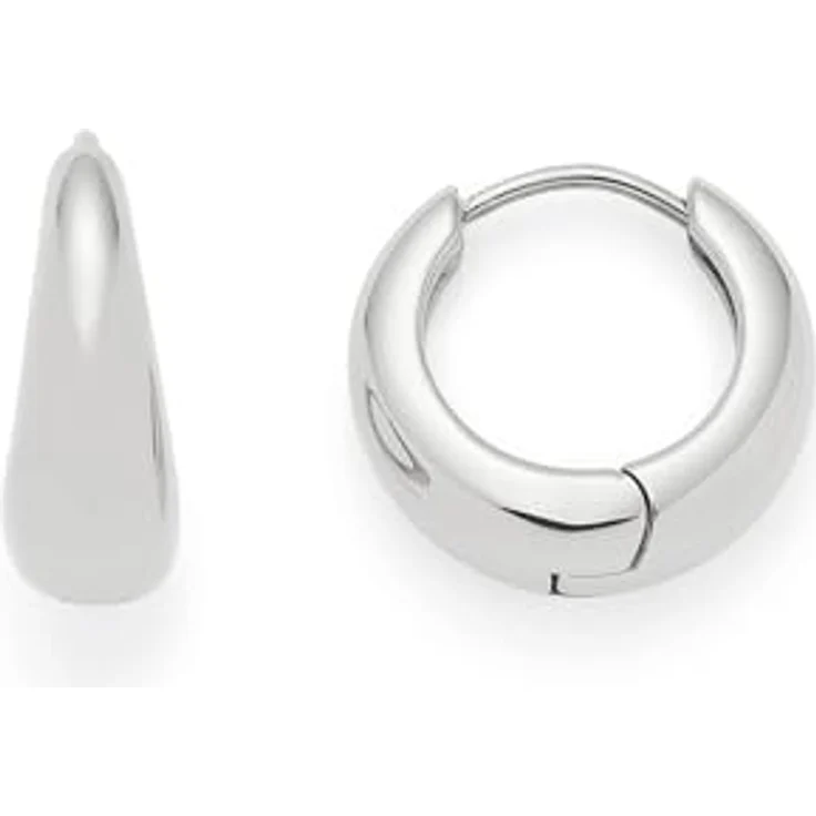JEWELS BY LEONARDO Ciao Clothilde, Creolen aus silberfarbenem Edelstahl, tropfenförmig, allergikerfreundlich, 1 Paar – Bild 1