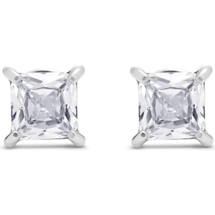 FAVS Herren-Ohrhänger Edelstahl mit 2 Zirkonsteinen, One Size, zeitloses Design – Bild 3