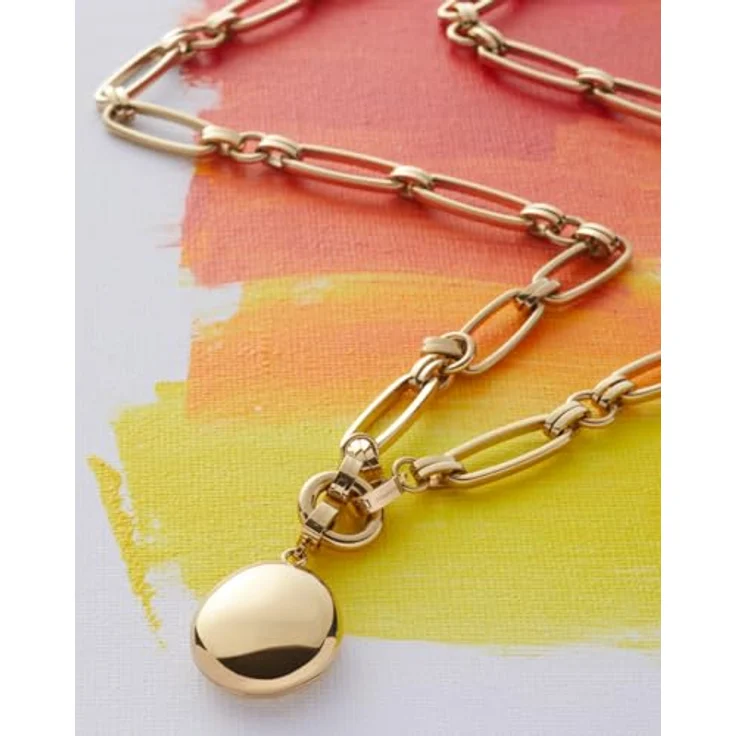 JEWELS BY LEONARDO Halskette Clip & Mix Mathilde, goldfarbener Edelstahl mit verbindungs-Ring für Charms, 65 cm, Allergikerfreundlich, Teil der Mauritia Mack Kollektion – Bild 5