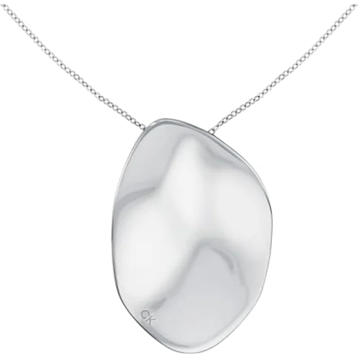 Calvin Klein CK Reflect Damen Halskette aus Edelstahl, asymmetrisches Design, 660 mm verstellbar – Bild 2