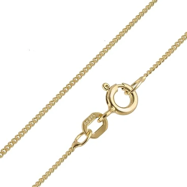 trendor Damen Herz-Anhänger Gold 333 mit vergoldeter Silberkette, 16 x 17 mm, 40 cm Länge, in stilvoller Geschenkpackung – Bild 4