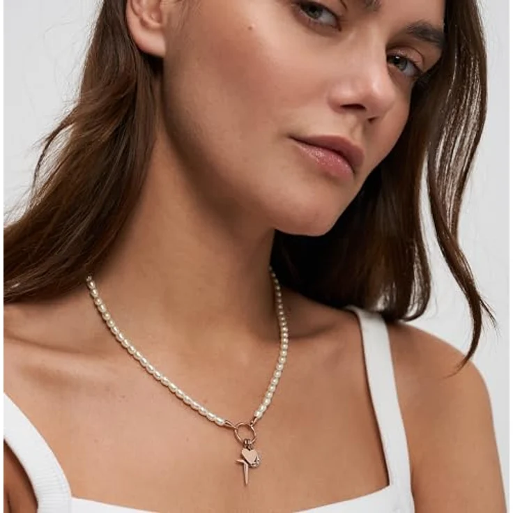 Tamaris Halskette für Charms, Edelstahl IP Roségold, verstellbar bis 45 cm, wasserfest & hautfreundlich – Bild 4
