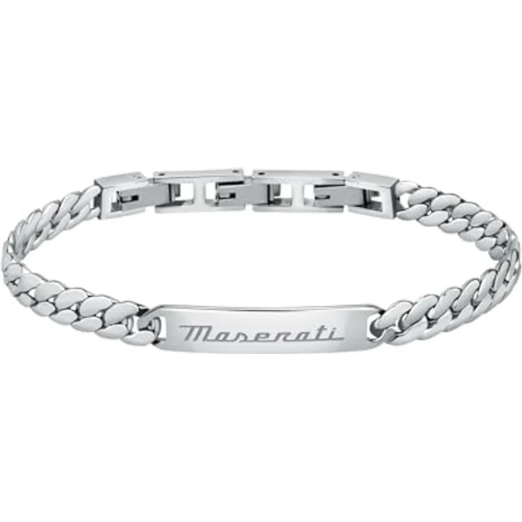 Maserati Jewels Herren Armband aus Stahl - JM222AVD06, 22 cm mit Clip-Verschluss, originalverpackt
