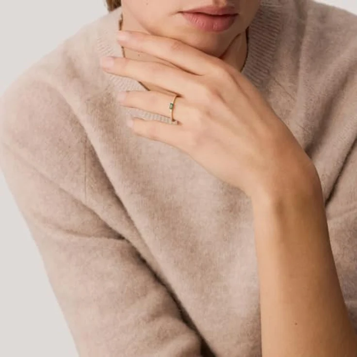Amor Damen Ring 925 Sterling Silber mit Zirkonia (synth.), goldfarbig, in Schmuck Geschenk Box, 2035567 – Bild 2